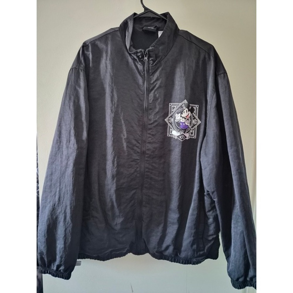 Disney 100 Year Anniversary Mickey & Friends bomber jacket Black RARE Size XXL